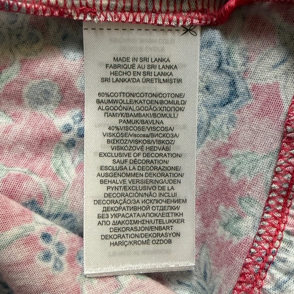 Lauren Ralph Lauren NWT Floral Nightgown Sleepwear Pink Blue Sleeveless Size M - Picture 6 of 8